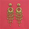 Antique Classic Earring With Matte Gold Plating
