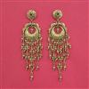 Antique Classic Earring With Matte Gold Plating