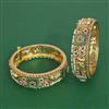 Antique Openable Bangles With Matte Gold Plating