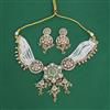 Antique Moti Necklace Set With Gold Plating