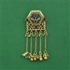 Antique Moti Hair Brooch With Matte Gold Plating