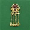 Antique Moti Hair Brooch With Matte Gold Plating