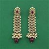 Antique Moti Earring With Mehndi Plating