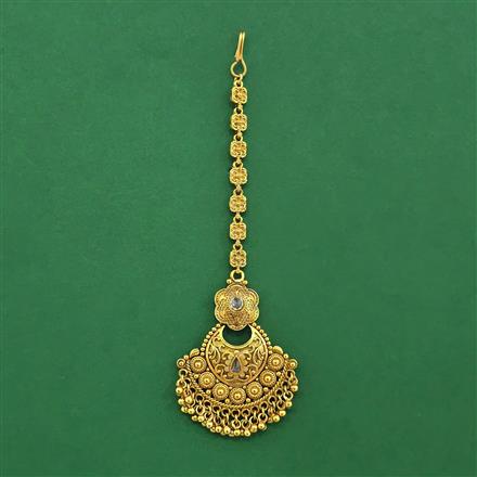 Antique Classic Tikka With Matte Gold Plating