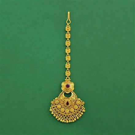 Antique Classic Tikka With Matte Gold Plating