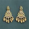 Antique Moti Earring With Matte Gold Plating