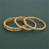 Antique Classic Bangles With Matte Gold Plating