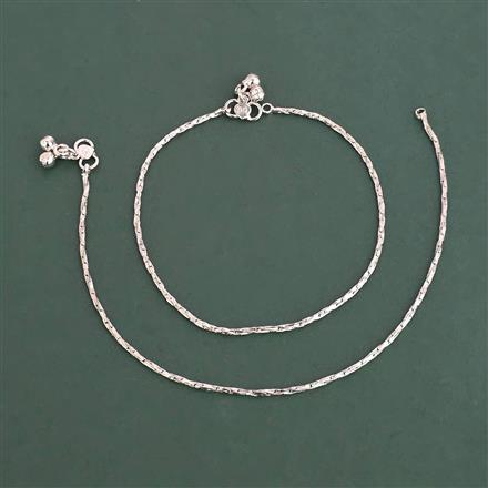 Antique Classic Payal With Rhodium Plating