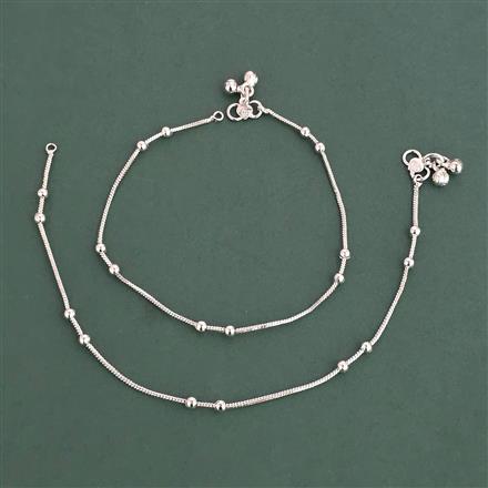 Antique Classic Payal With Rhodium Plating