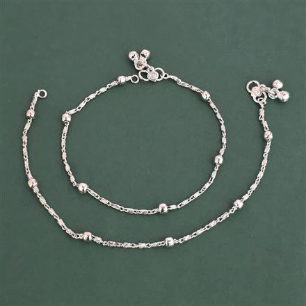 Antique Classic Payal With Rhodium Plating