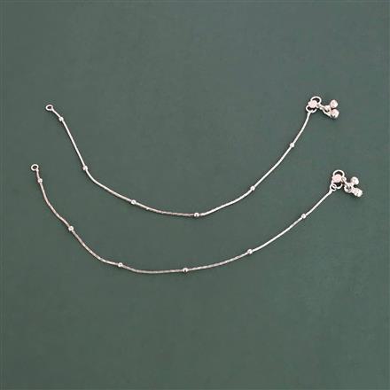 Antique Classic Payal With Rhodium Plating