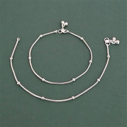 Antique Classic Payal With Rhodium Plating