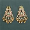 Antique Classic Earring With Matte Gold Plating