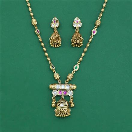 Antique Classic Pendant Set With Gold Plating