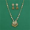 Antique Moti Pendant Set With Gold Plating