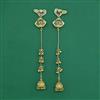 Antique Jhumki With Matte Gold Plating