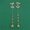 Antique Jhumki With Matte Gold Plating