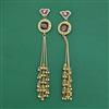 Antique Moti Earring With Matte Gold Plating