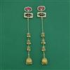 Antique Jhumki With Matte Gold Plating