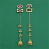 Antique Jhumki With Matte Gold Plating