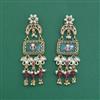 Antique Moti Earring With Matte Gold Plating