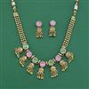 Antique Classic Necklace With Matte Gold Plating