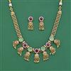 Antique Classic Necklace With Matte Gold Plating