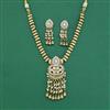 Antique Moti Necklace With Matte Gold Plating