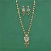 Antique Moti Necklace With Matte Gold Plating
