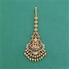 Antique South Indian Tikka With Matte Gold Plating