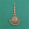 Antique Temple Tikka With Matte Gold Plating