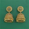 Antique Jhumki With Matte Gold Plating