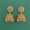 Antique Jhumki With Matte Gold Plating