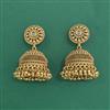 Antique Jhumki With Matte Gold Plating
