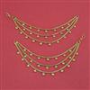 Antique Plain Gold Ear Chain With Gold Plating