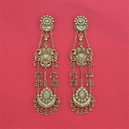 Antique Kashmiri Earring With Gold Plating