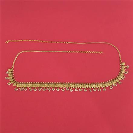 Antique Pearl Belt With Gold Plating