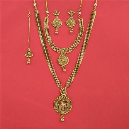 Antique Combo Necklace Set With Gold Plating