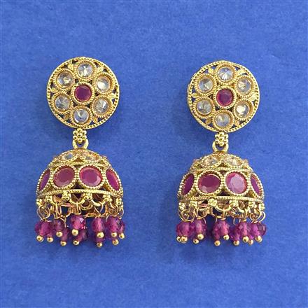 Antique Jhumki With Gold Plating