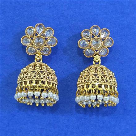 Antique Jhumki With Gold Plating
