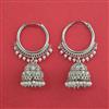 Antique Bali Jhumki With Rhodium Plating