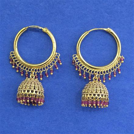 Antique Jhumki With Gold Plating