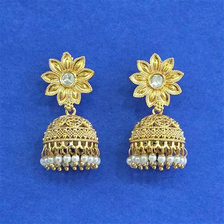 Antique Jhumki With Gold Plating