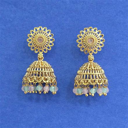 Antique Jhumki With Gold Plating
