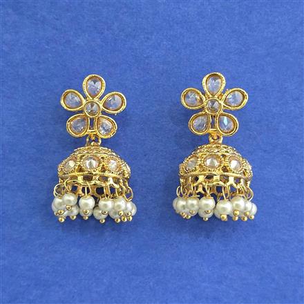 Antique Jhumki With Gold Plating