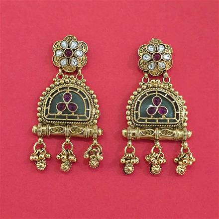 Antique Heritage Earring With Gold Plating