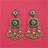 Antique Heritage Earring With Matte Gold Plating