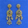 Antique Heritage Earring With Matte Gold Plating