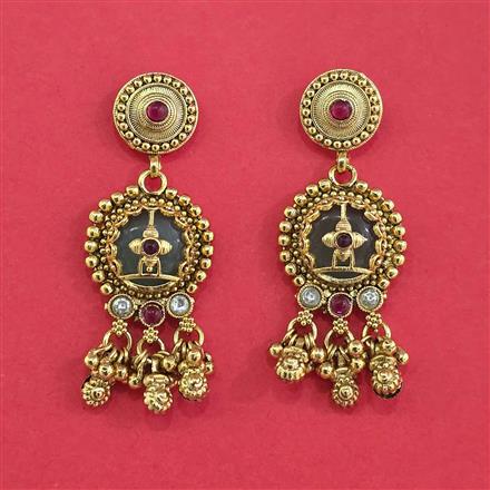 Antique Heritage Earring With Gold Plating