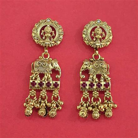 Antique Temple Earring With Gold Plating
